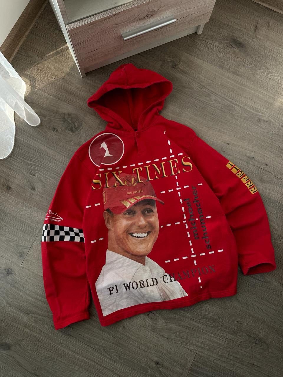 Formula 1 × Vintage Vintage Ferrari Michael Schumacher Racing Red Hoodie Size US M / EU 48-50 / 2 - 7 Thumbnail