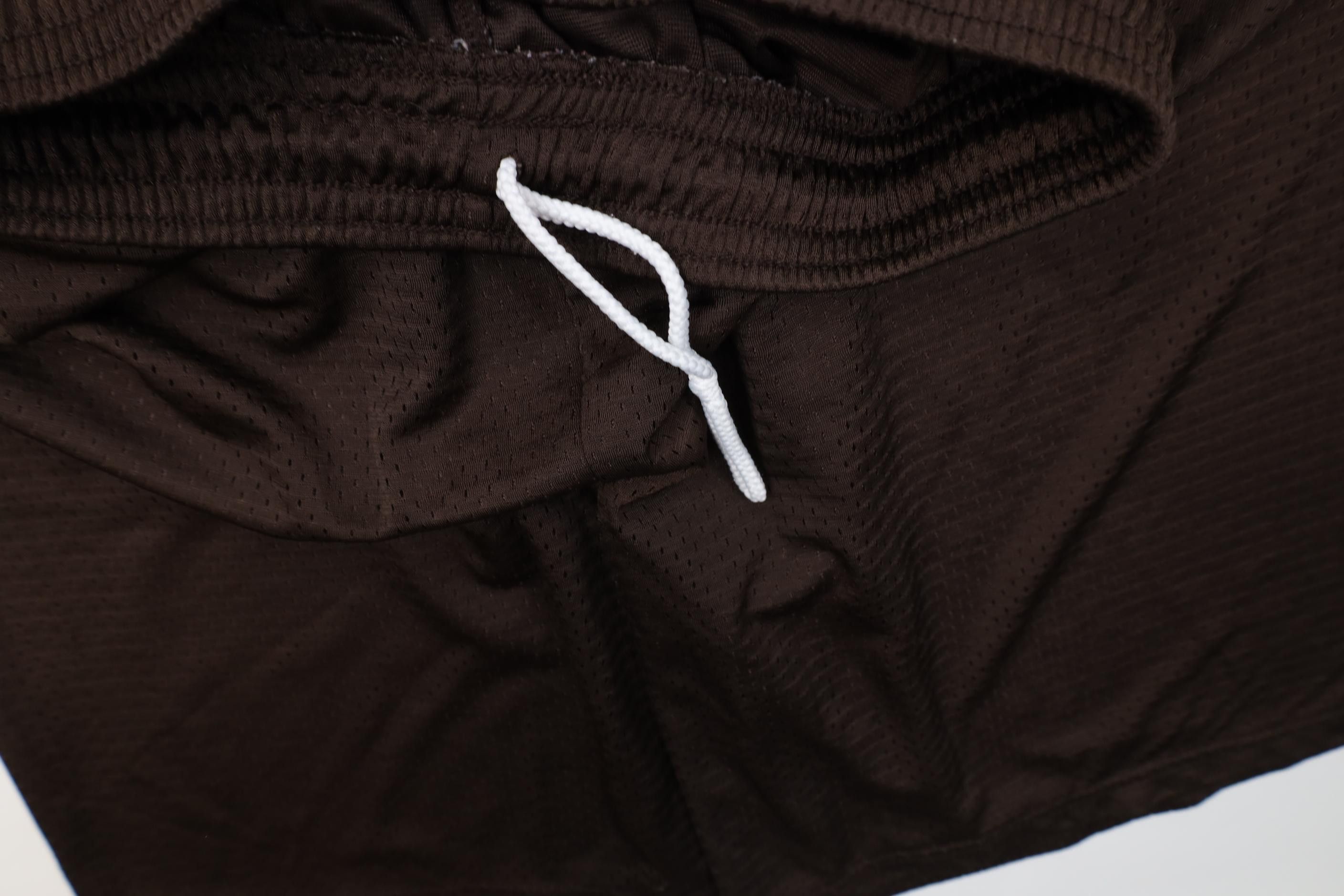 Vintage Vintage 90s Y2K Streetwear Mesh Above Knee Shorts Brown Size US 34 / EU 50 - 5 Thumbnail