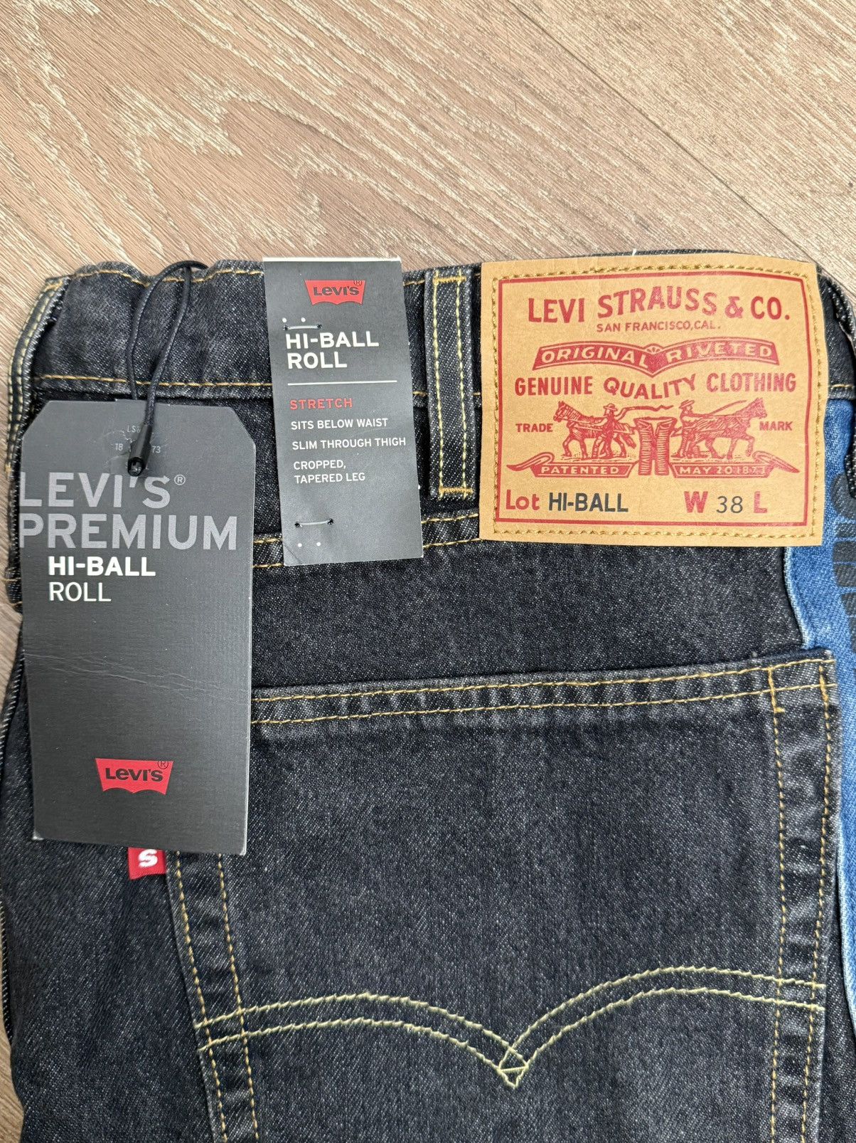 Levi's × Levi's Vintage Clothing ***FINAL DROP***RARE BRAND NEW LEVIS HI BALL ROLL DENIM 38 Size US 38 / EU 54 - 3 Thumbnail