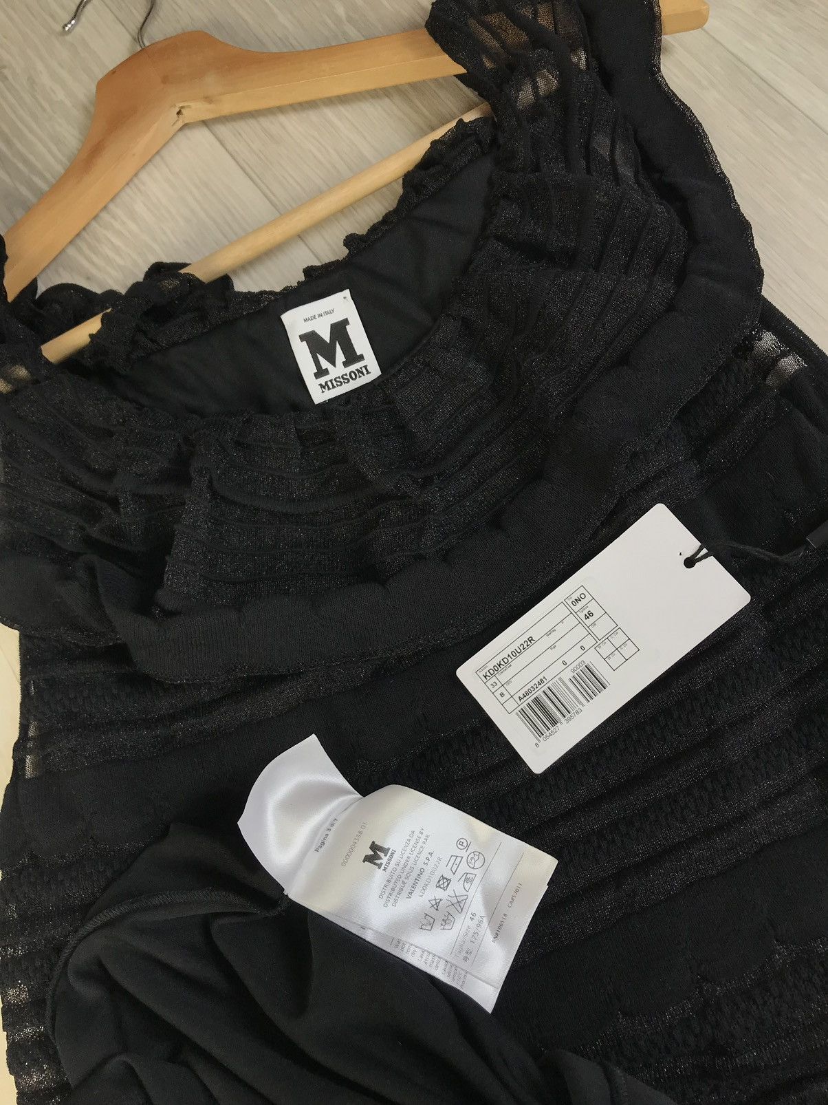 Missoni MISSONI Black knitted dress from quarter to knee Size L / US 10 / IT 46 - 7 Thumbnail