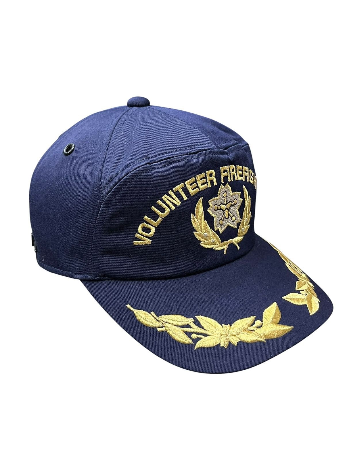 Garment Reproduction of Workers VINTAGE VOLUNTEER FIREFIGHTER TOKYO JAPAN 7-Panel Hat Size ONE SIZE - 4 Thumbnail