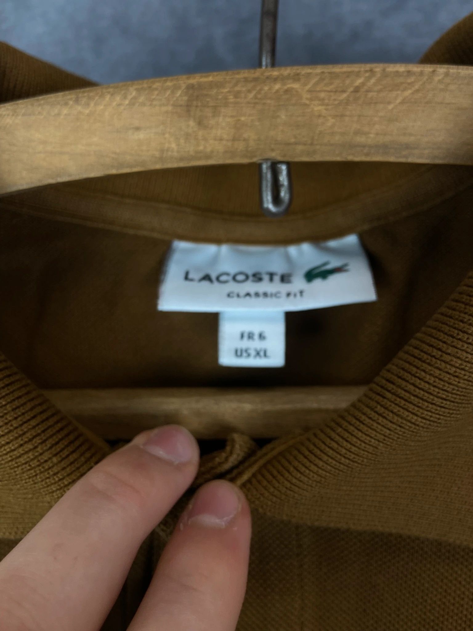 Lacoste Lacoste Polo Shirt Brown Mini Logo Embroidered Size US XL / EU 56 / 4 - 3 Thumbnail