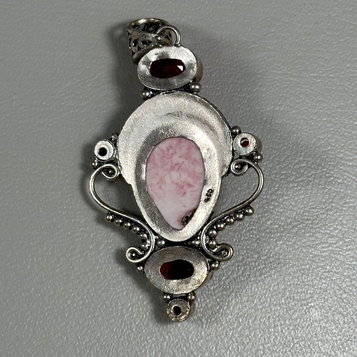 Other Mother Earth Goddess Jewelry Garnet Stone Silver Pendant Size ONE SIZE - 3 Thumbnail