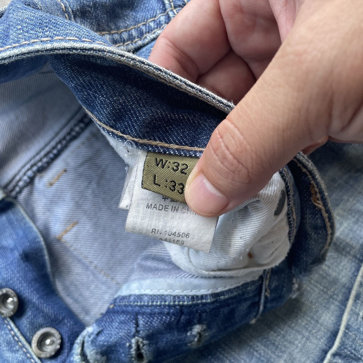 G-Star Rare🔥Vintage G-Star Raw Double Knee Denim Jeans Pants Faded Size US 32 / EU 48 - 10 Thumbnail