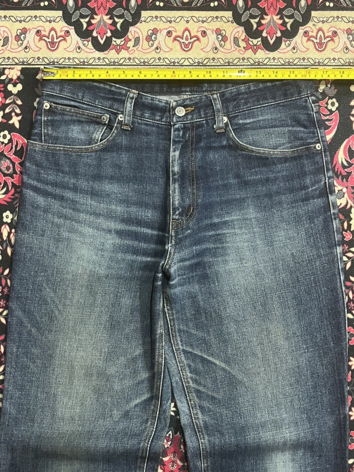 NEXT Vintage Next Standard Blue Faded Washed Loose Fit Jeans Size US 32 / EU 48 - 12 Thumbnail