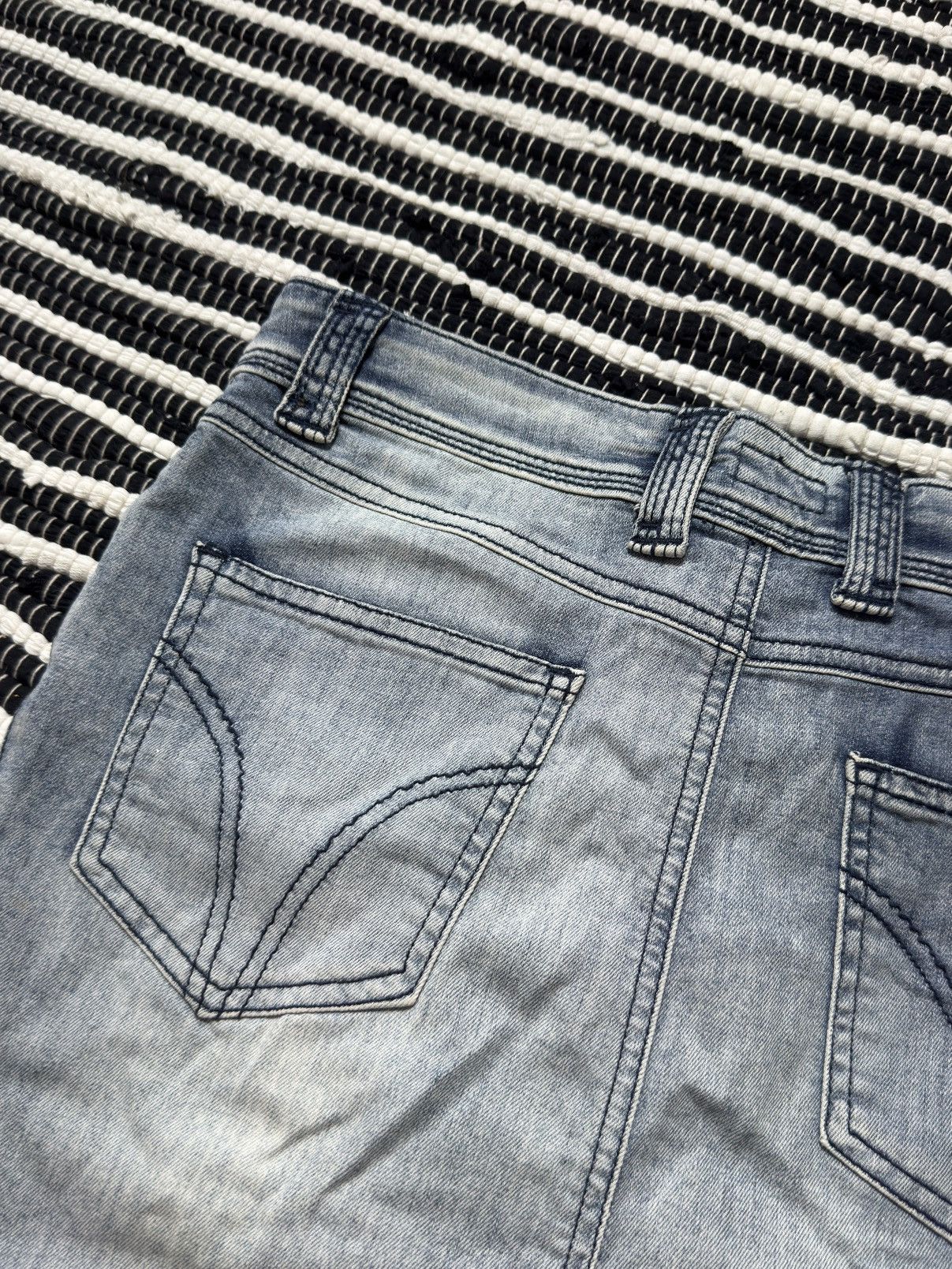 Dolce & Gabbana VINTAGE DOLCE&GABBANA 2000s MIDI DENIM SKIRT Size 29" - 6 Thumbnail