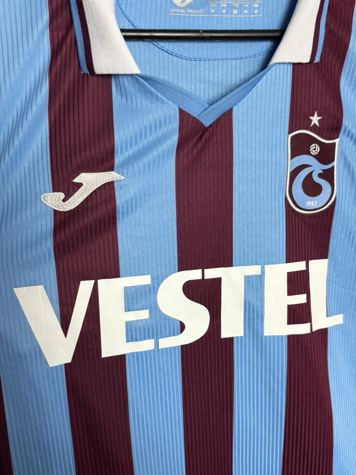 Joma Trabzonspor 23/24 Home Football Soccer Jersey T-Shirt Size US M / EU 48-50 / 2 - 3 Thumbnail