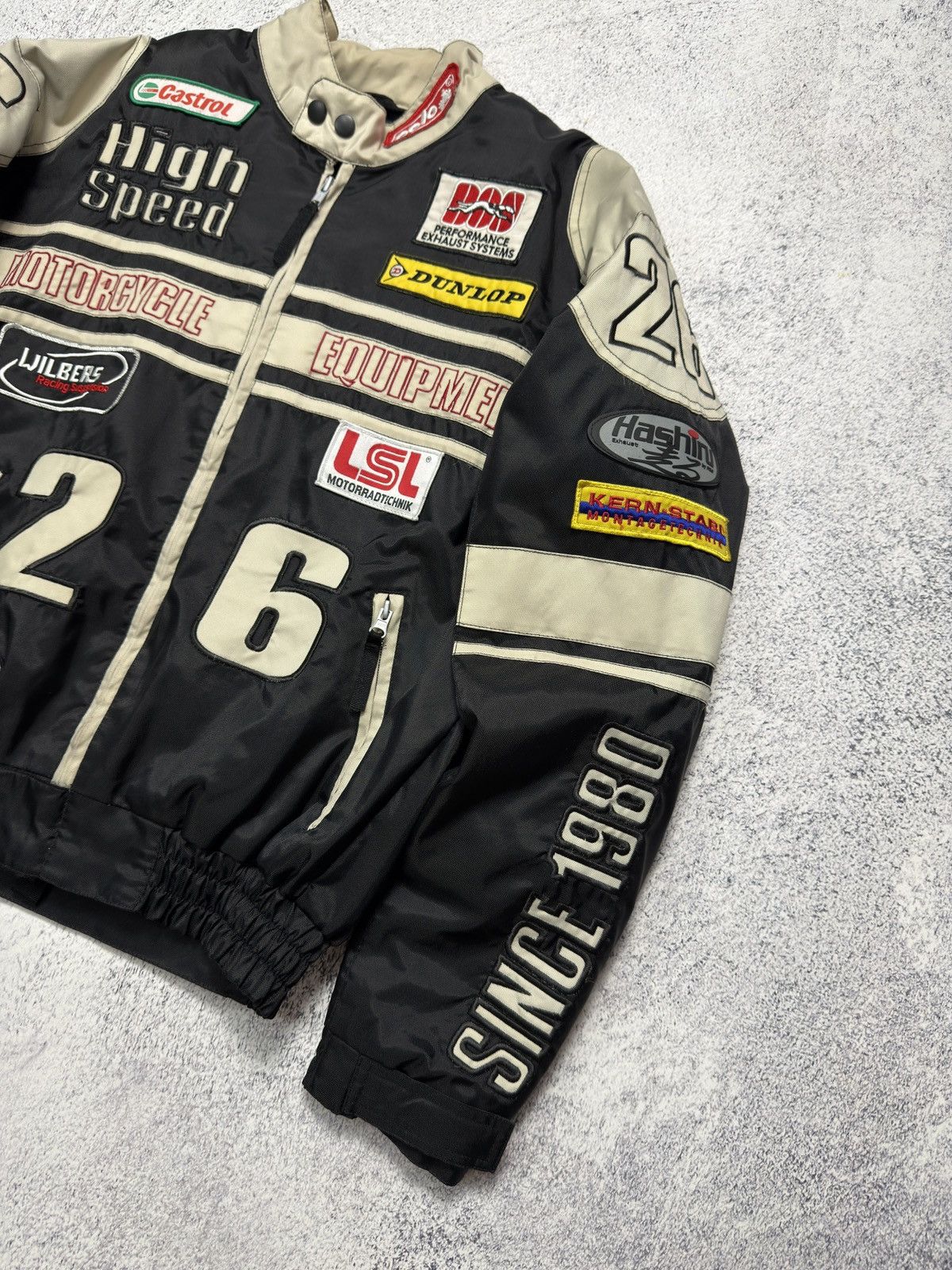 NASCAR VINTAGE 💥 HIGH SPEED NASCAR RACING JACKET Size US M / EU 48-50 / 2 - 4 Thumbnail