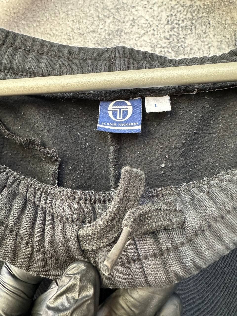 Sergio Tacchini × Vintage Sergio Tacchini Black Joggers Vintage with Logo Patch Size US 32 / EU 48 - 10 Thumbnail