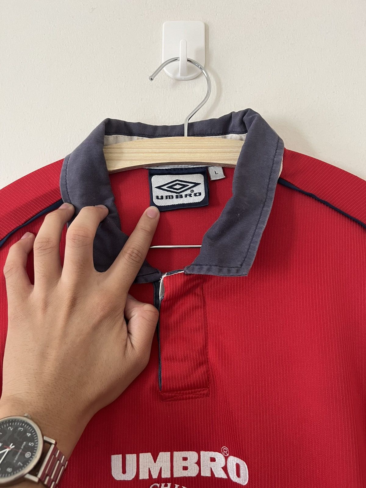 Umbro × Vintage 2000 Chile Jersey Vtg Size US L / EU 52-54 / 3 - 5 Thumbnail