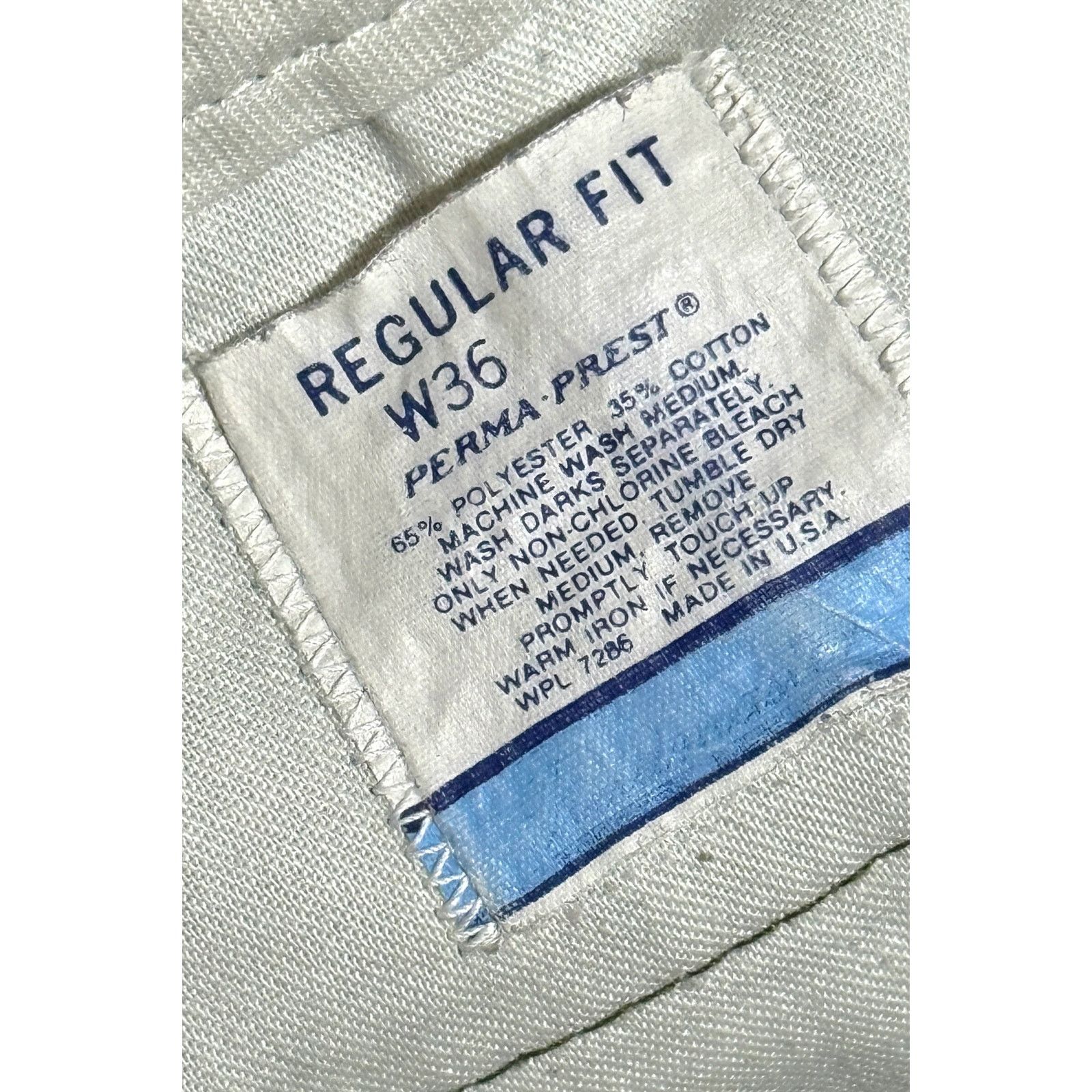 Sears 1970s Sears Fieldmaster Olive Chino Pants – Made in USA Size US 34 / EU 50 - 2 Thumbnail
