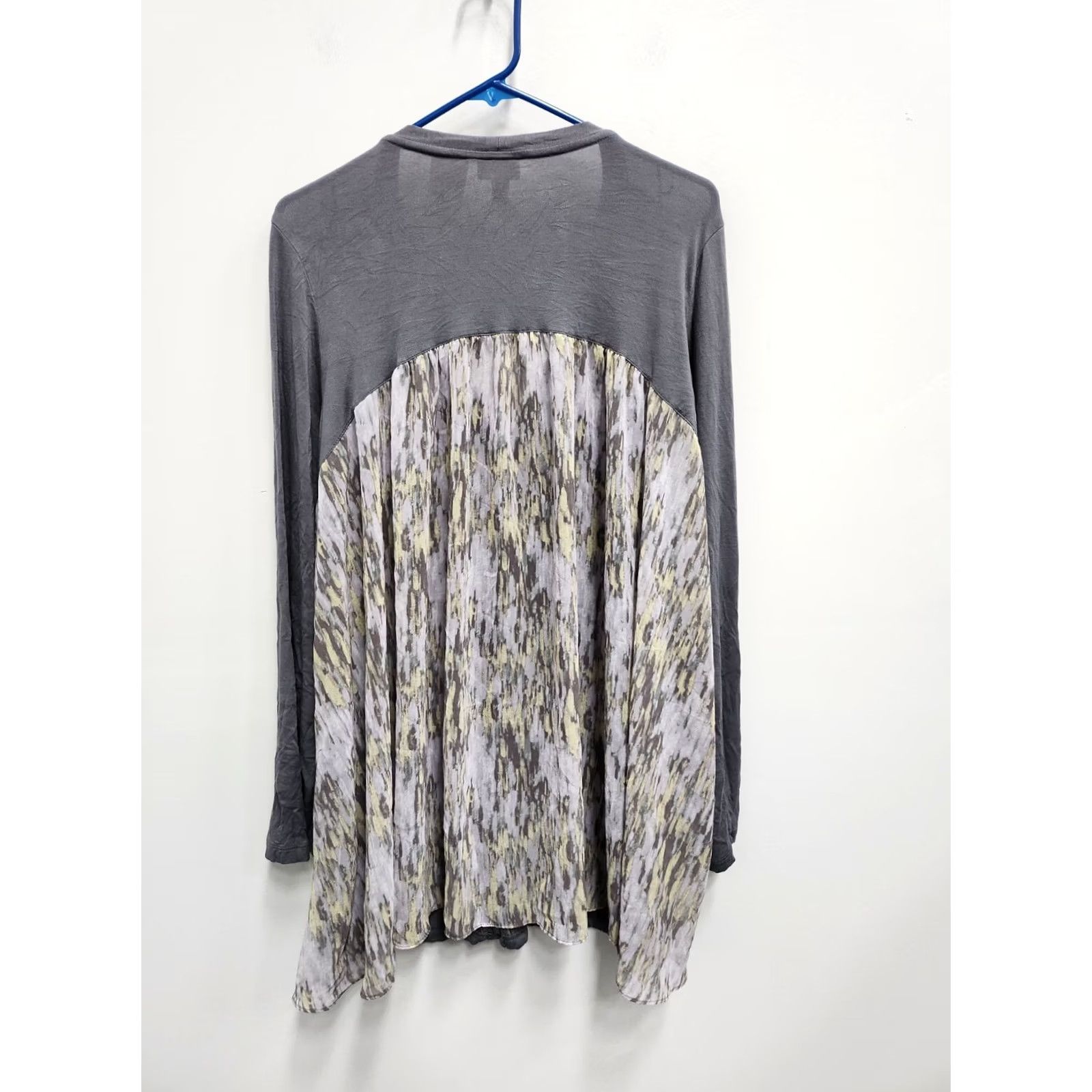 Vintage LOGO By Lori Goldstein Cardigan Womens 2X Gray Contrast Back Button Up Lagenlook Size XXL / US 16-18 / IT 52-54 - 5 Thumbnail