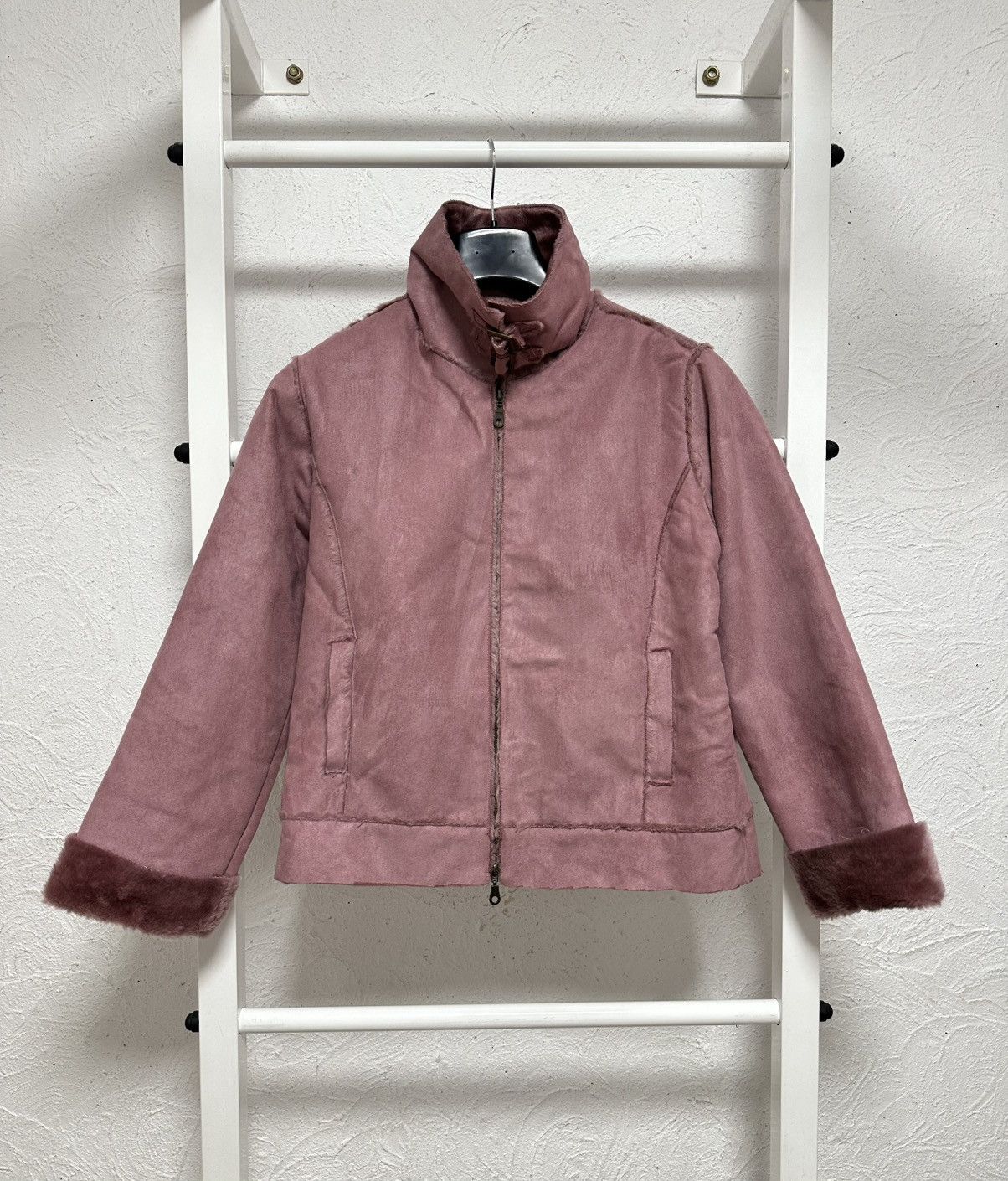 Japanese Brand × Vintage Y2K Hysteric Glamour Pink Shearling Jacket Vintage Size M / US 6-8 / IT 42-44 - 3 Thumbnail