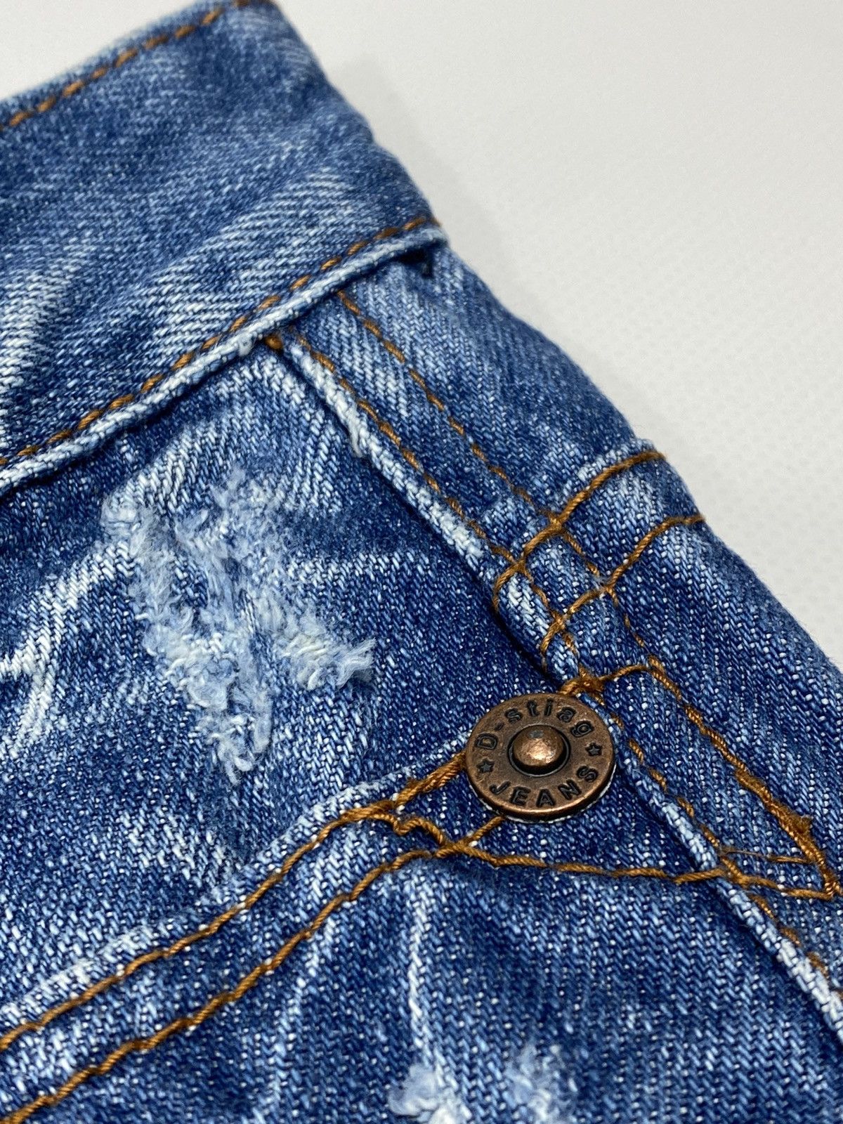 Vintage 🔥LASTDROP🔥 Y2K L Low Rise Starfish Flared Denim Jeans Pants Size 32" / US 10 / IT 46 - 12 Thumbnail