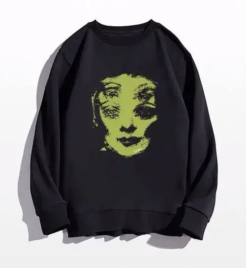 VIBE Rare fashion y2k psychedelic oversized sweatshirt Size US XL / EU 56 / 4 - 8 Thumbnail