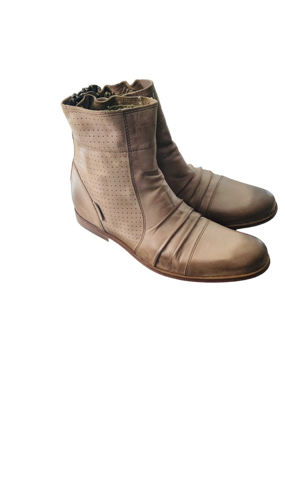 Vintage Leather Tan half boots Size US 10 / EU 43 - 2 Thumbnail