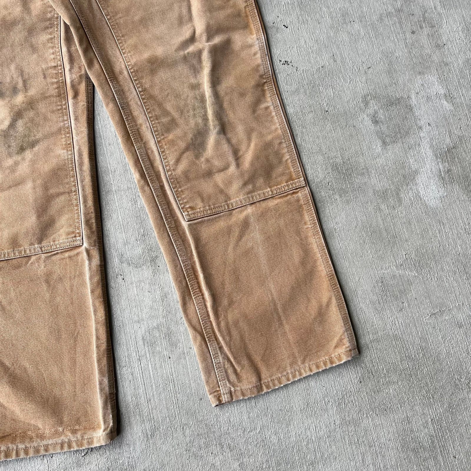 Carhartt × Vintage Carhartt brown double knee work wear carpenter pants Size US 36 / EU 52 - 4 Thumbnail