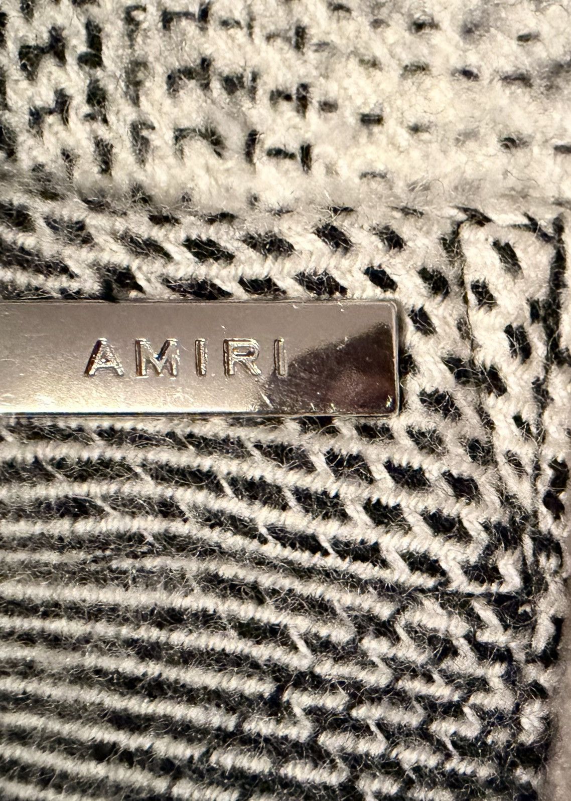 Amiri AMIRI Distressed Plaid Flannel Overshirt Raw Hem Size L Size US L / EU 52-54 / 3 - 4 Thumbnail