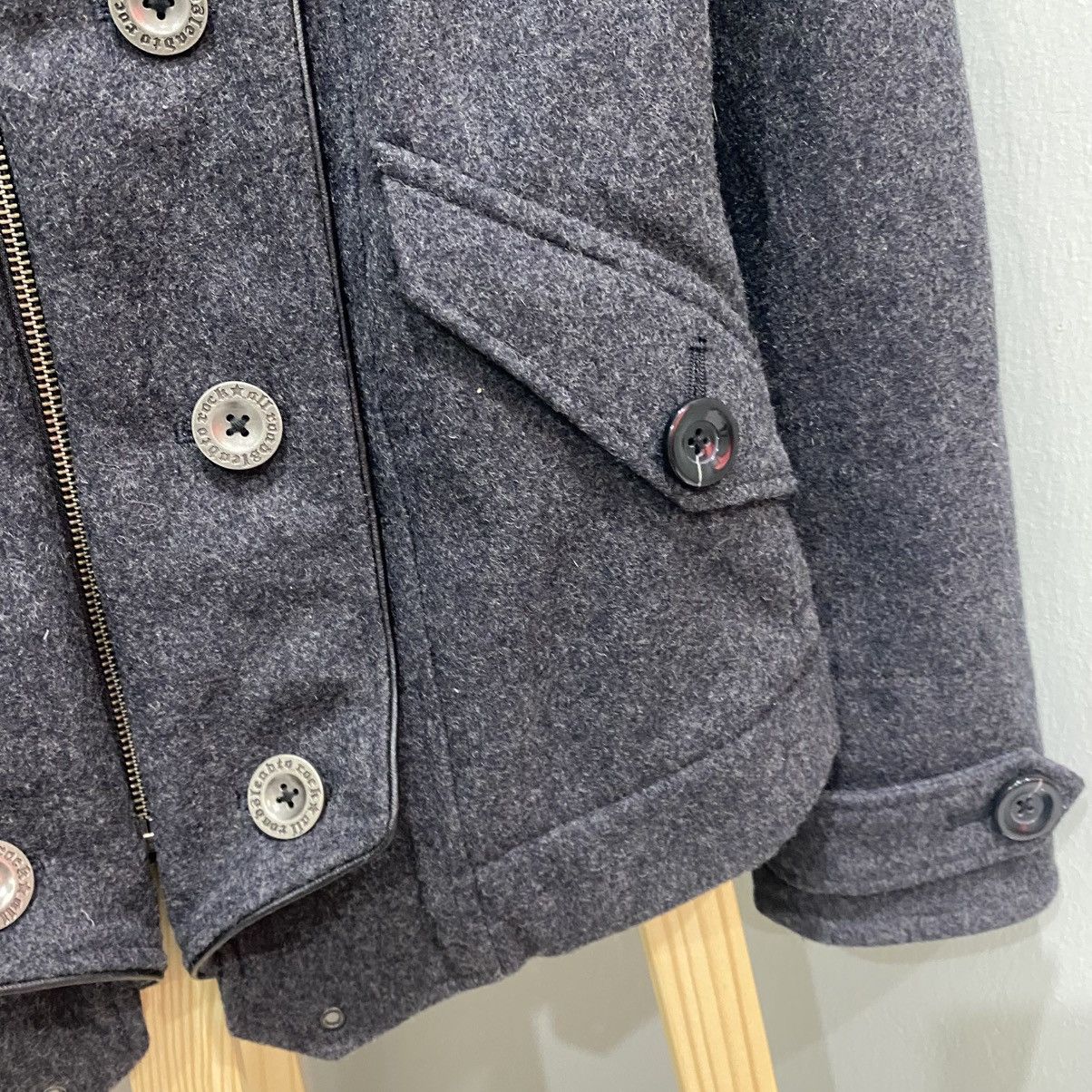 PPFM PPFM Archive Napoleon Fur Hooded Wool Jacket Y2K Punk Style Size US M / EU 48-50 / 2 - 10 Thumbnail
