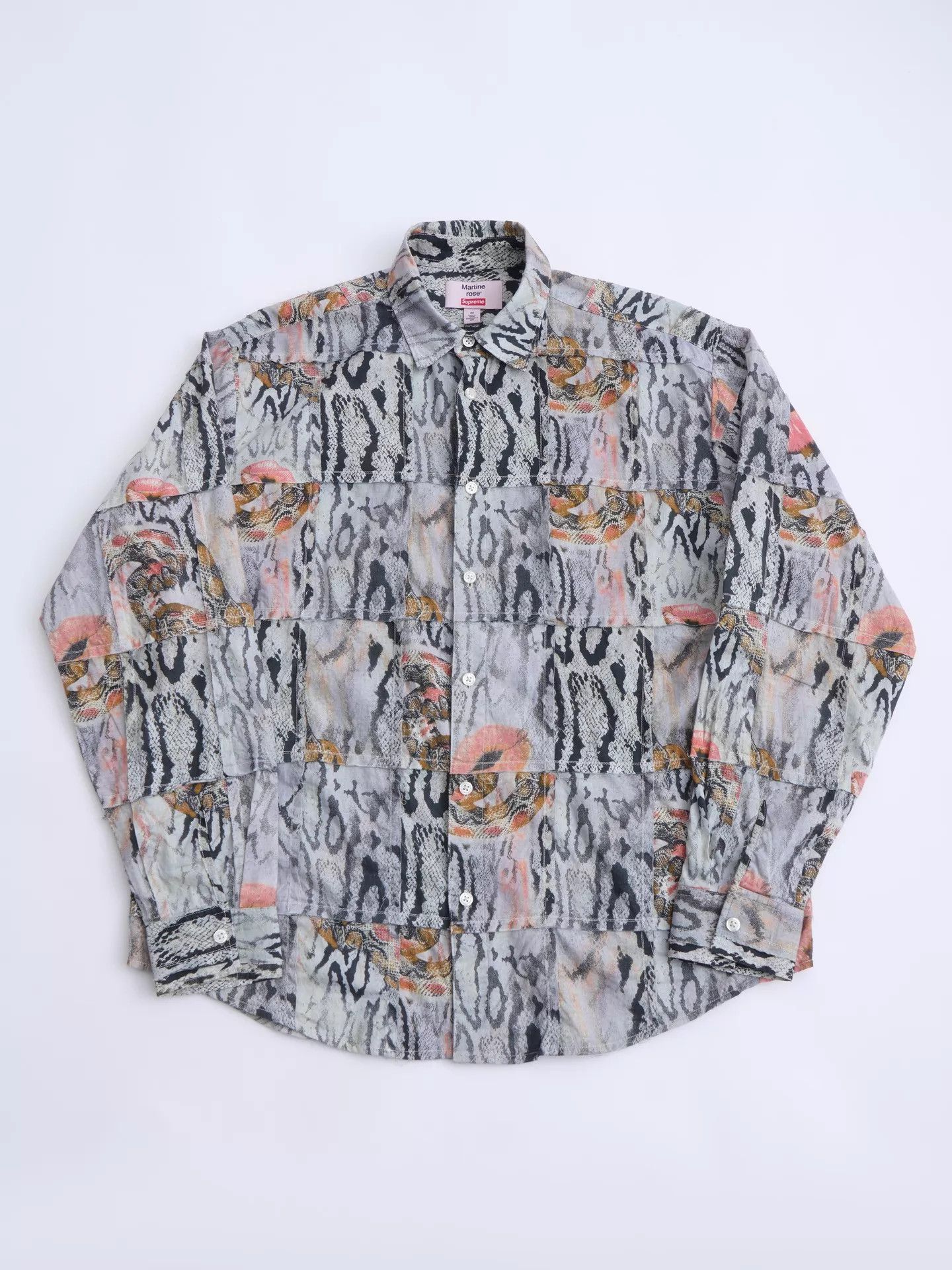 Supreme Supreme × Martine Rose 24AW Snake Print Paneled Shirt Size US M / EU 48-50 / 2 - 6 Thumbnail