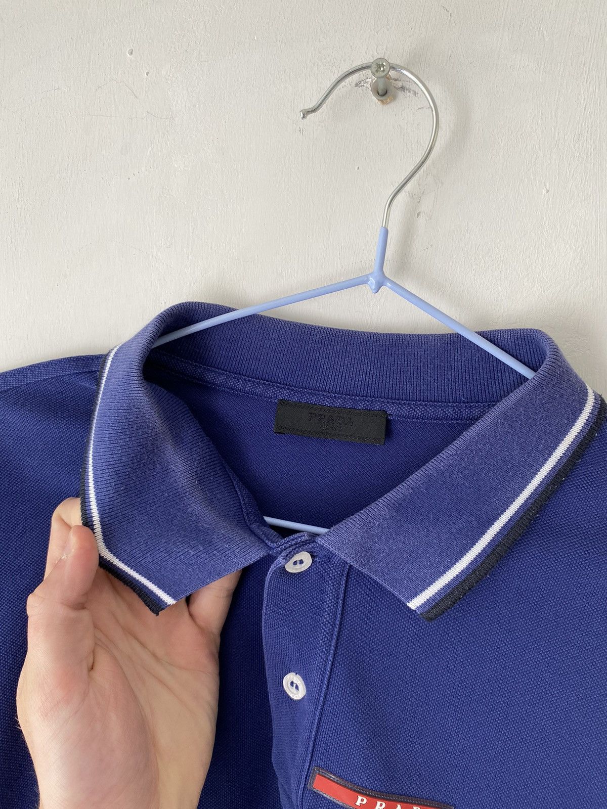 Prada Prada Vintage Red Tab Polo Size US M / EU 48-50 / 2 - 16 Thumbnail