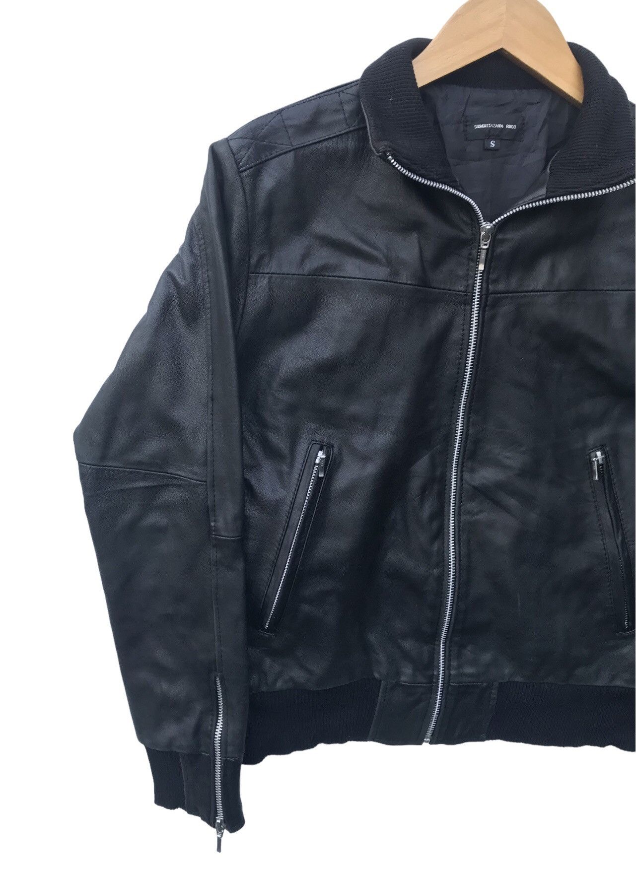 Japanese Brand Japan Designer Shimokitazawa Ringo Leather Jacket Size US S / EU 44-46 / 1 - 7 Thumbnail