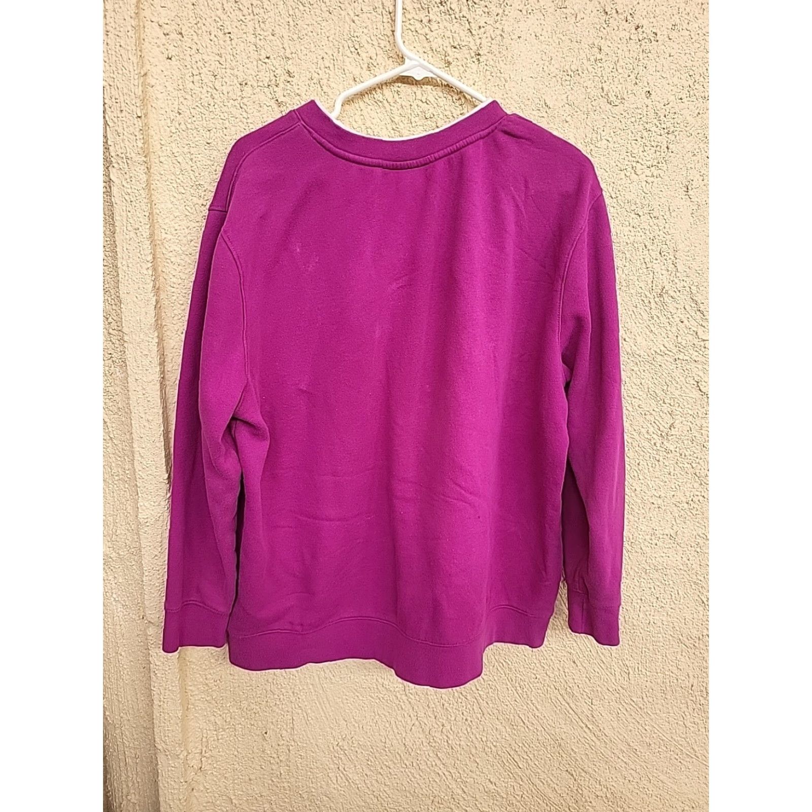 Vintage VINTAGE Laura Scott Sweatshirt Pullover 1X 80/20 Purple Women XL Crew Neck Long Sleeve Size XL / US 12-14 / IT 48-50 - 6 Thumbnail