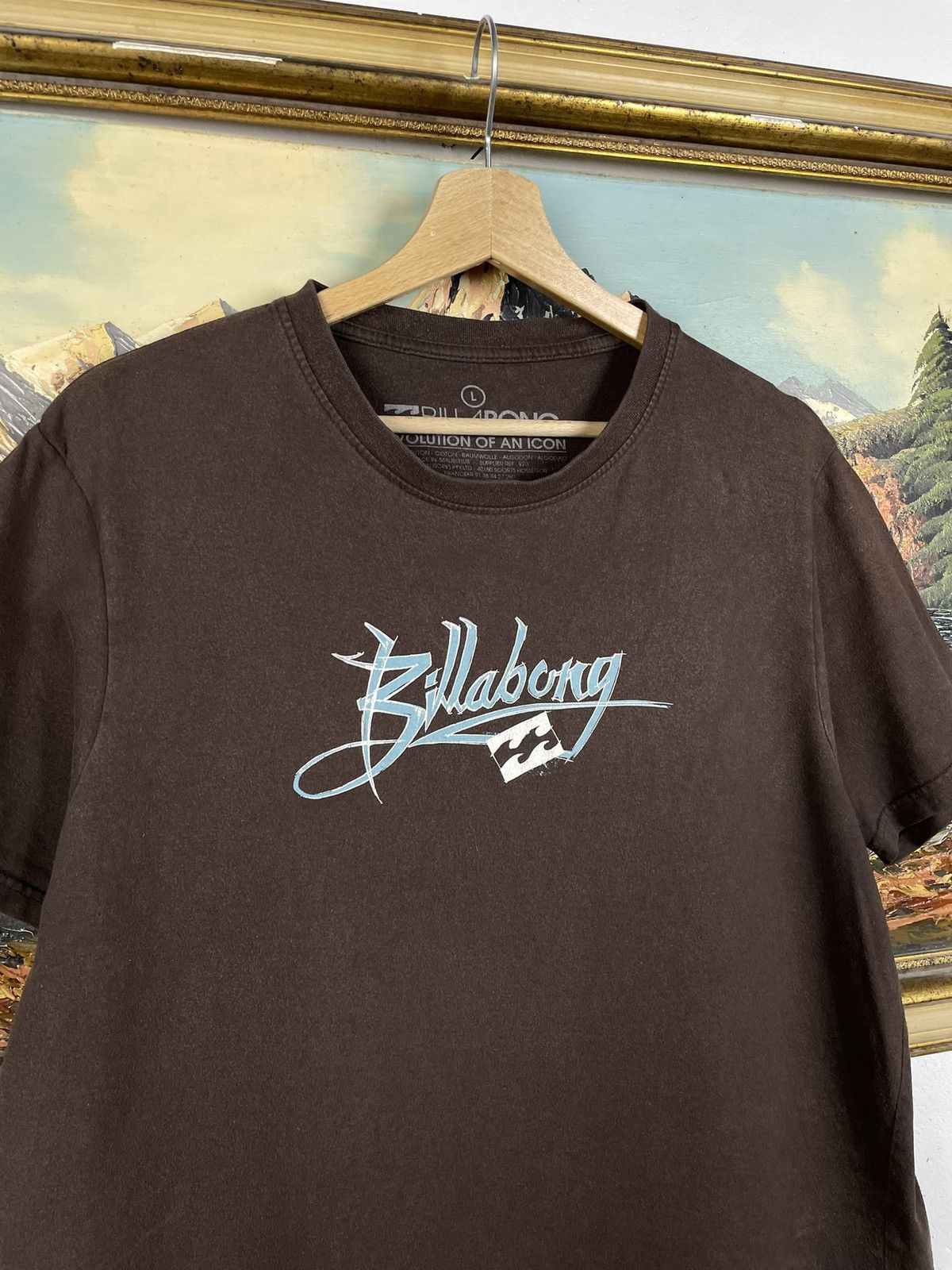 Billabong Billabong Vintage Y2k Surf Skate Brown Tee Size US M / EU 48-50 / 2 - 6 Thumbnail
