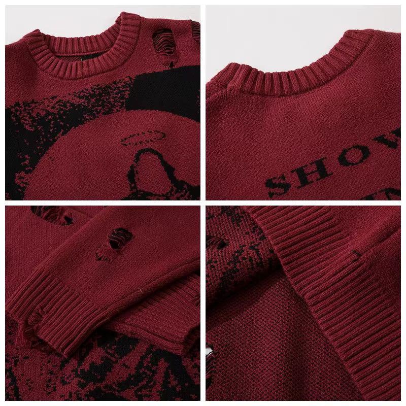 Other Salvation Unisex Destroyed Hole Ripped Sweater Size US M / EU 48-50 / 2 - 3 Thumbnail
