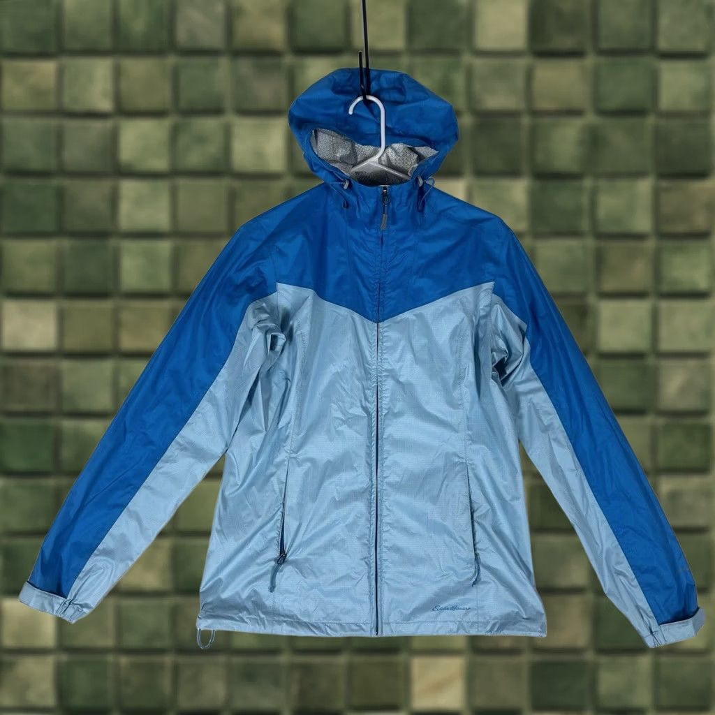 Eddie Bauer Eddie Bauer Weatheredge Jacket Womens TS Small Tall Blue Full Zip Hooded Size S / US 4 / IT 40 - 1 Thumbnail