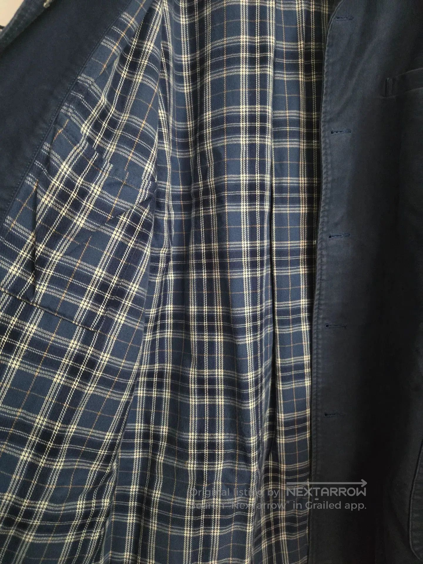 Porter Classic Porter Classic Moleskin Blue Dye Trench Coat. Size US L / EU 52-54 / 3 - 4 Thumbnail