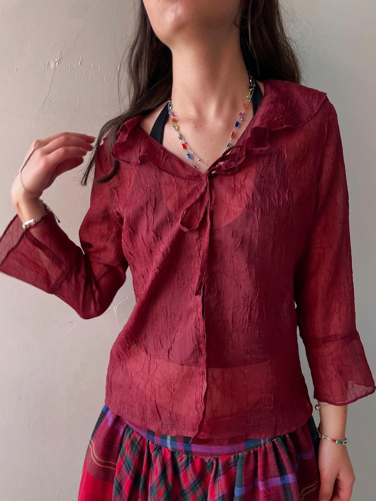 Vintage y2k blouse Size S / US 4 / IT 40 - 1 Thumbnail