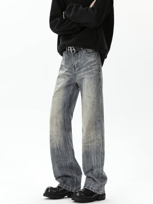 Japanese Brand × Jean American retro washed high street handsome distressed jeans Size US 32 / EU 48 - 3 Thumbnail