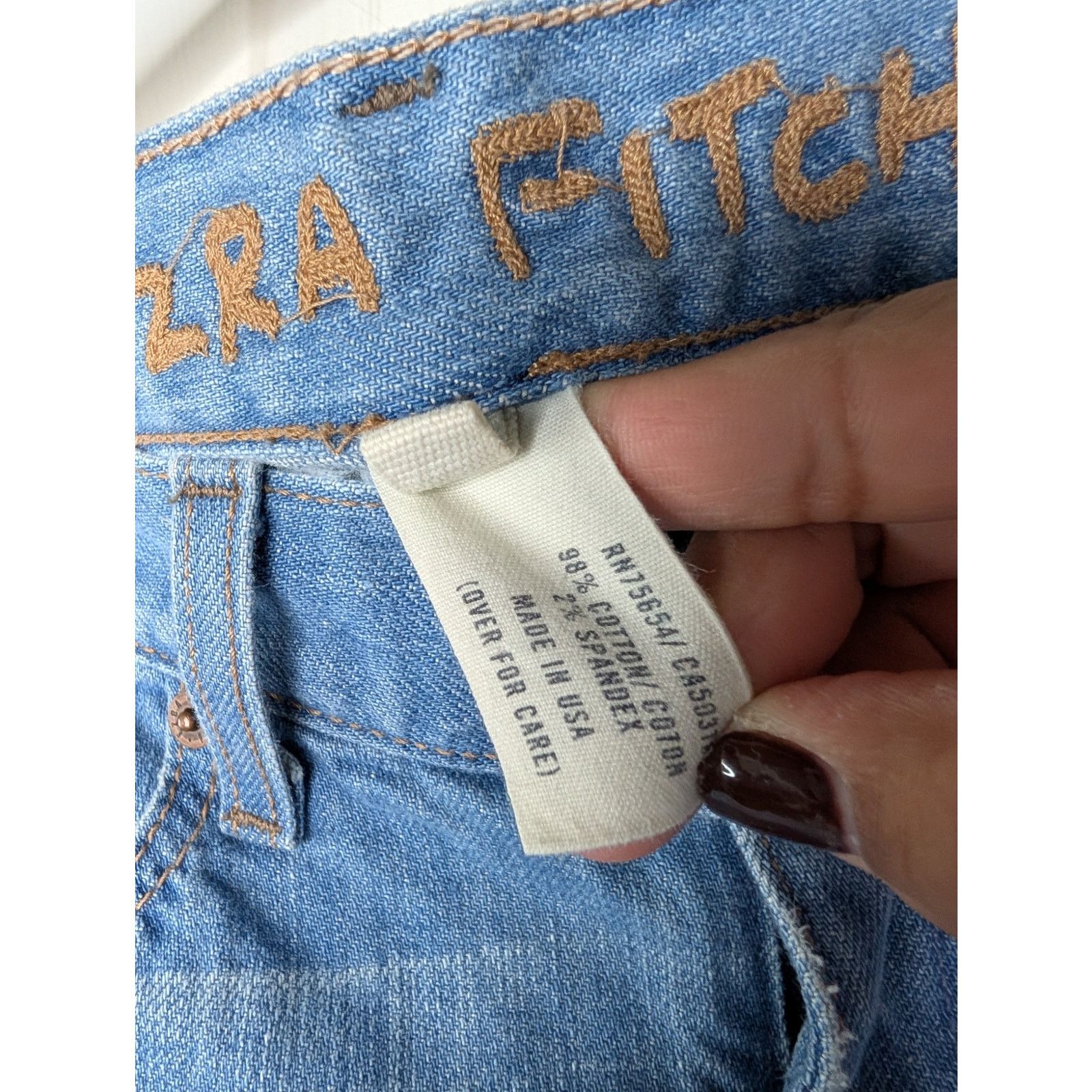 Other Ezra Fitch Low Rise Flare Jeans 2000s Vintage Size 29" - 4 Thumbnail