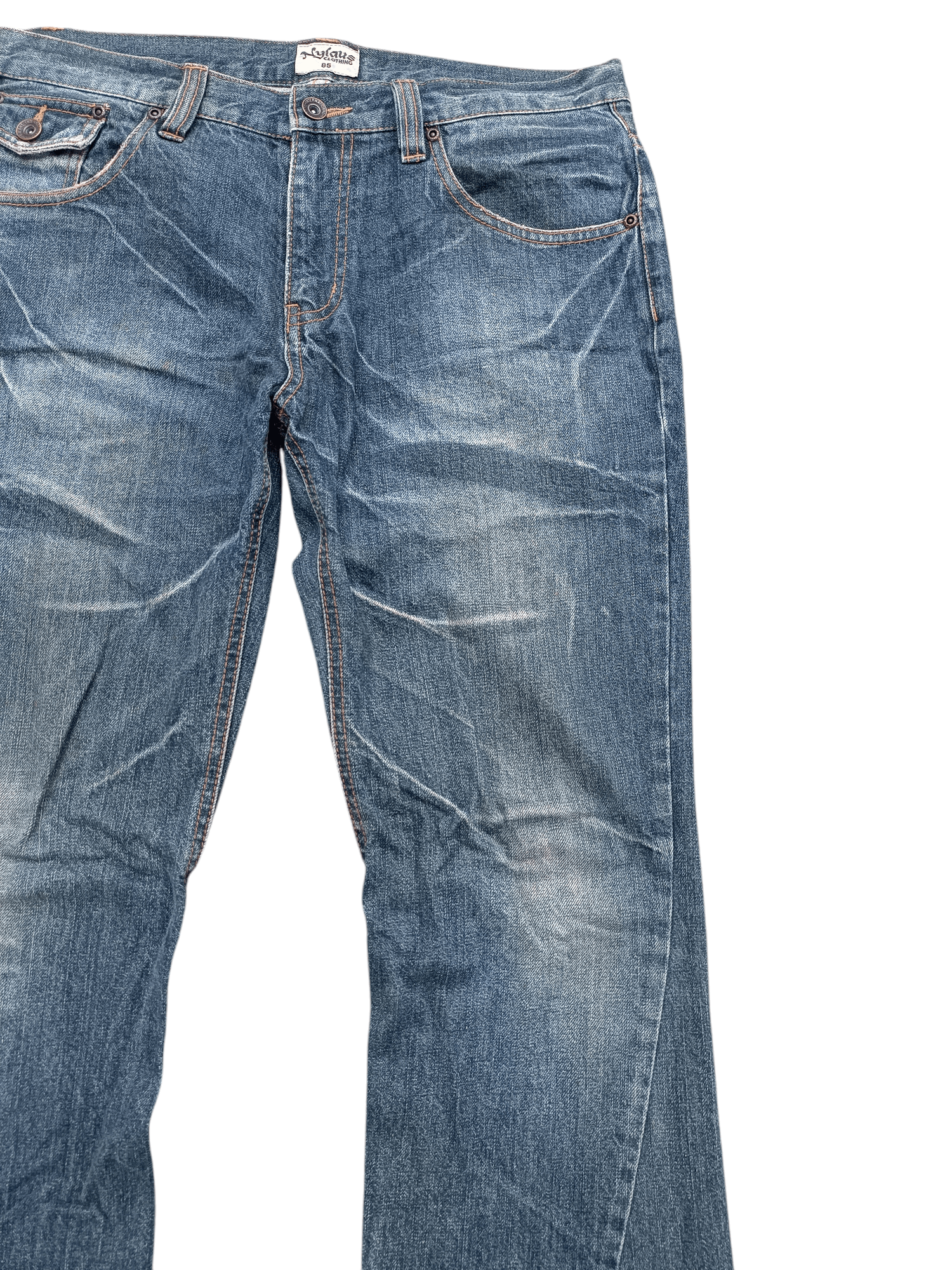 Japanese Brand Nylaus Jeans Flare Distressed Denim Style Size US 34 / EU 50 - 18 Thumbnail