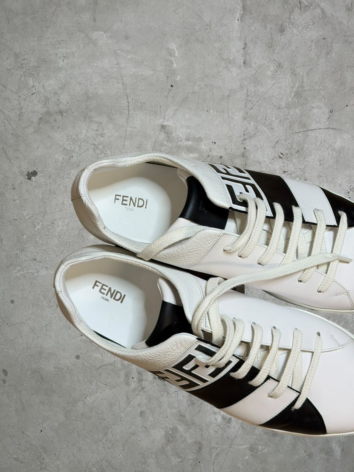 Fendi Fendi Leather Sneakers Size US 11 / EU 44 - 3 Thumbnail