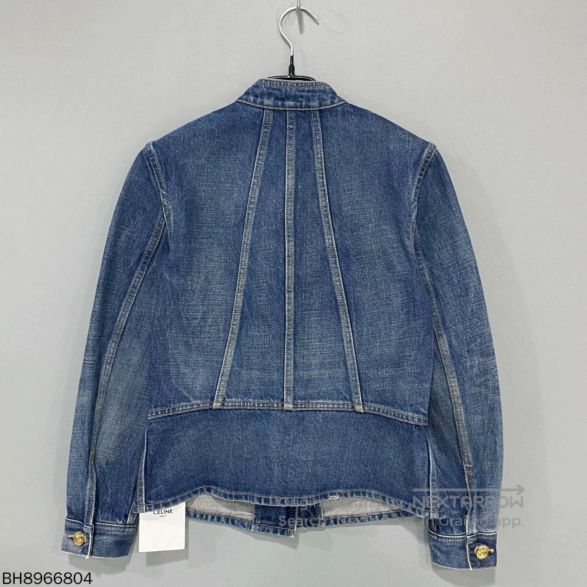 Celine Celine Gold Button Slim Stand Collar Denim Jacket. Size S / US 4 / IT 40 - 3 Thumbnail