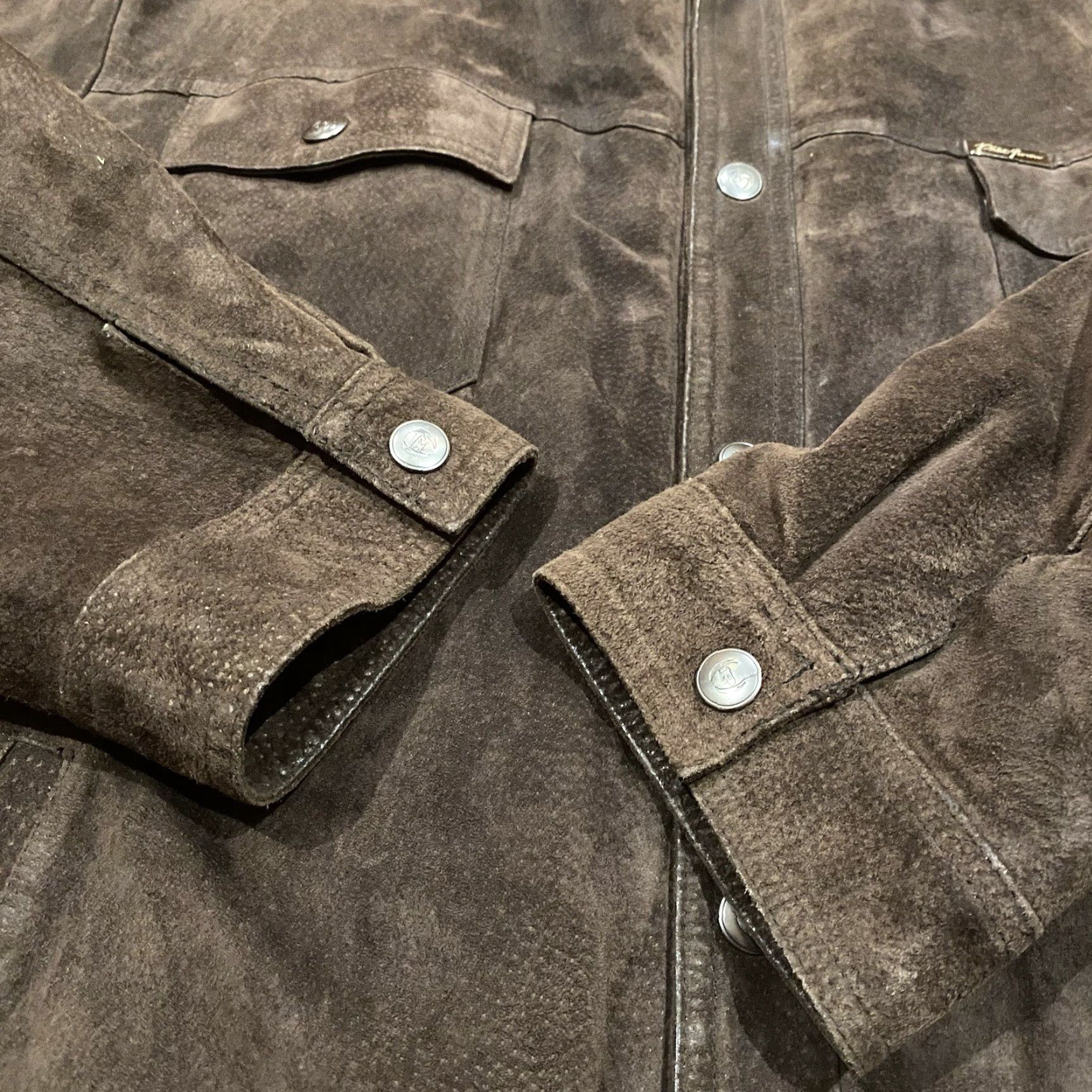 Phat Farm VINTAGE Phat Farm Brown Suede Leather Jacket 2XL Wool Lined Hip-Hop Y2K Wu Tang Size XXL Mens Jacket Size US XXL / EU 58 / 5 - 6 Thumbnail