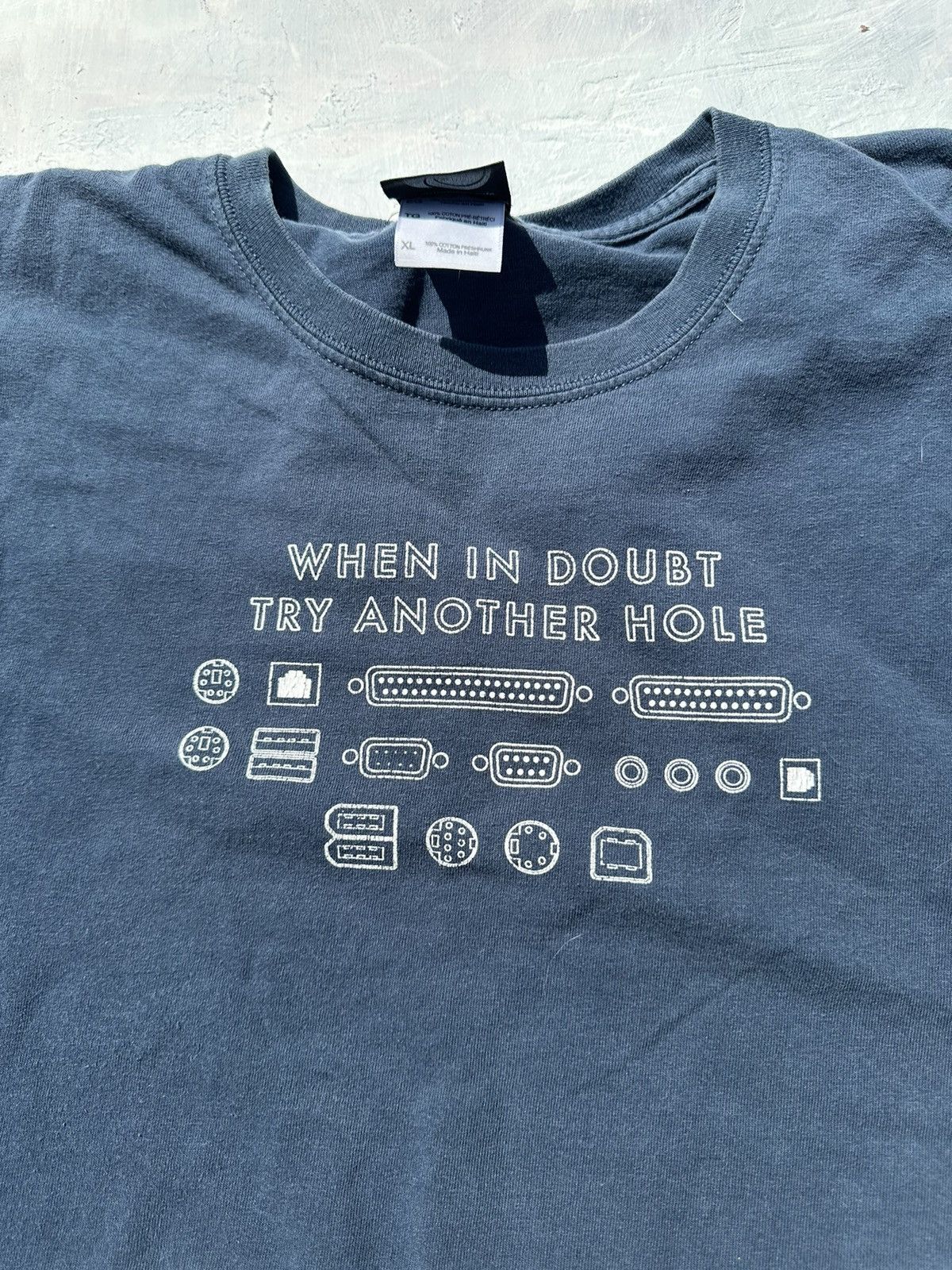 Vintage Crazy vintage y2k ironic humor tech computer tee funny Size US XL / EU 56 / 4 - 2 Thumbnail
