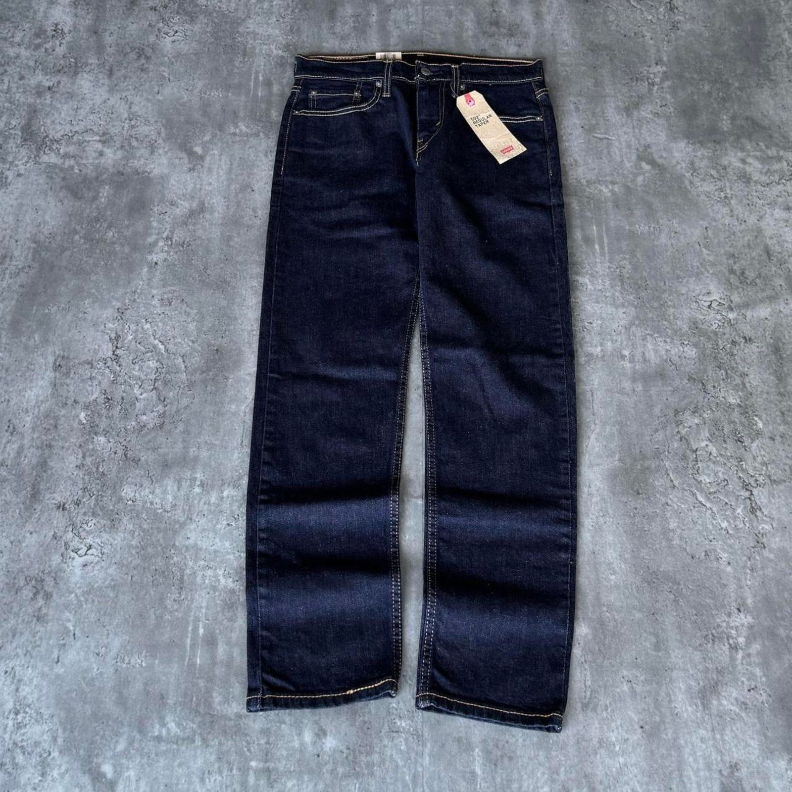 Levi's × Levi's Vintage Clothing × Vintage Vintage Y2K Levi’s 502 Dark Wash Streetwear Denim Jeans Size US 28 / EU 44 - 2 Thumbnail