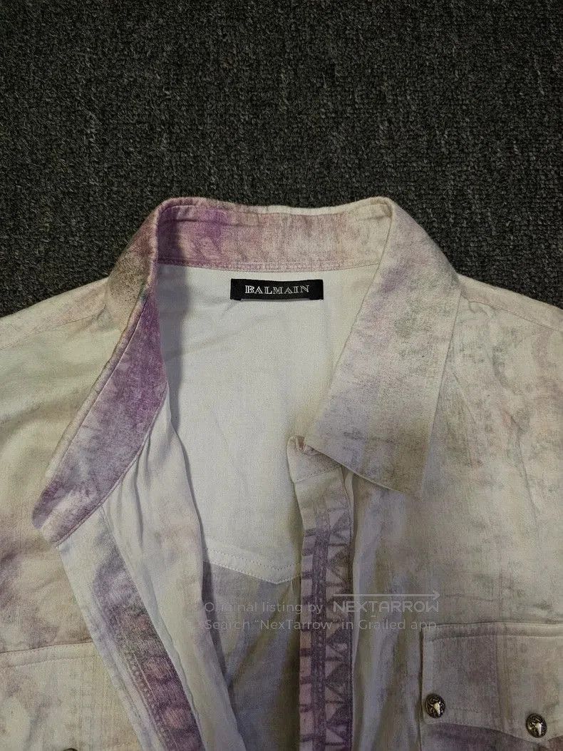 Balmain Balmain Floral Print Long Sleeve Shirt. Size US L / EU 52-54 / 3 - 3 Thumbnail