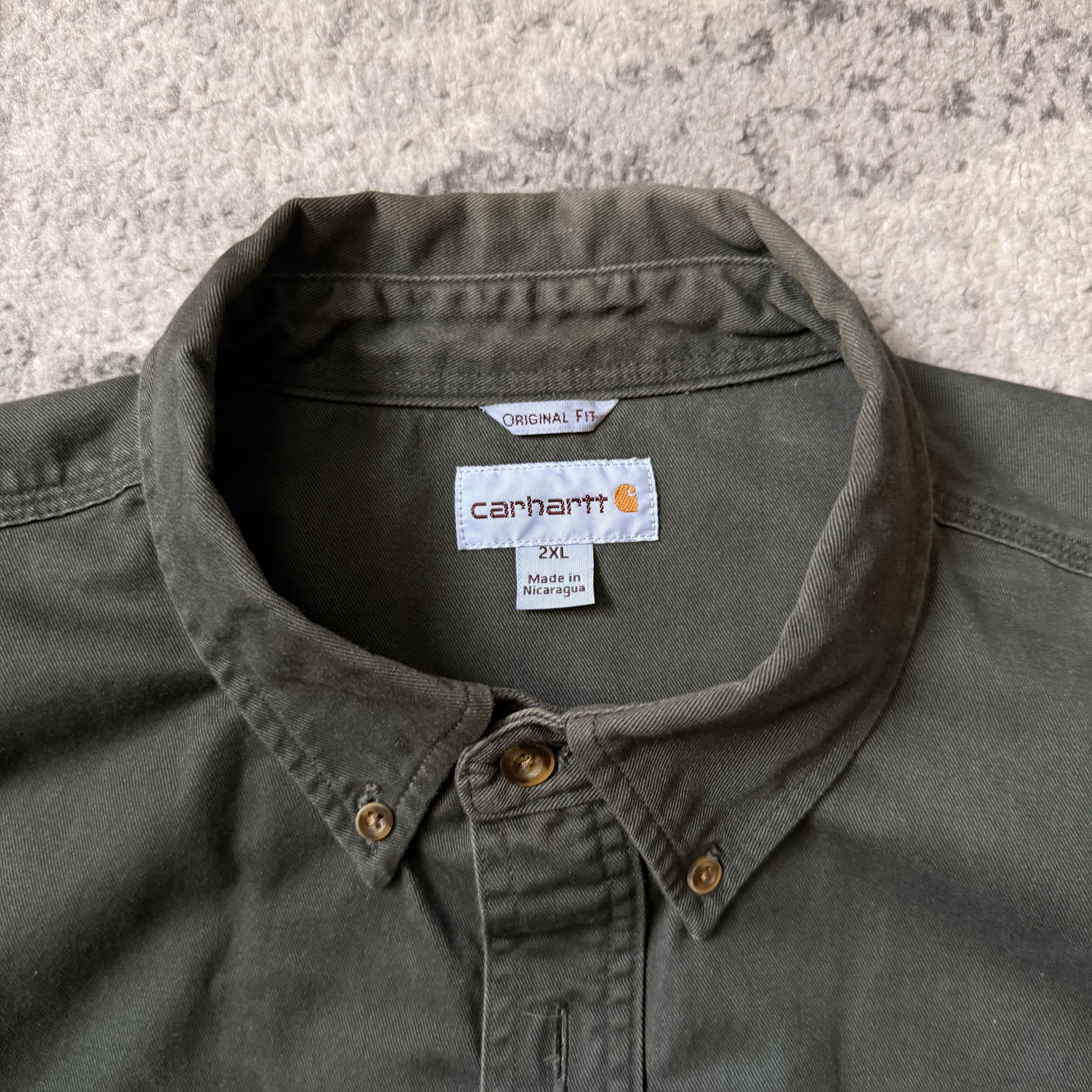 Carhartt Green Carharrt Work Shirt Size US XXL / EU 58 / 5 - 2 Thumbnail