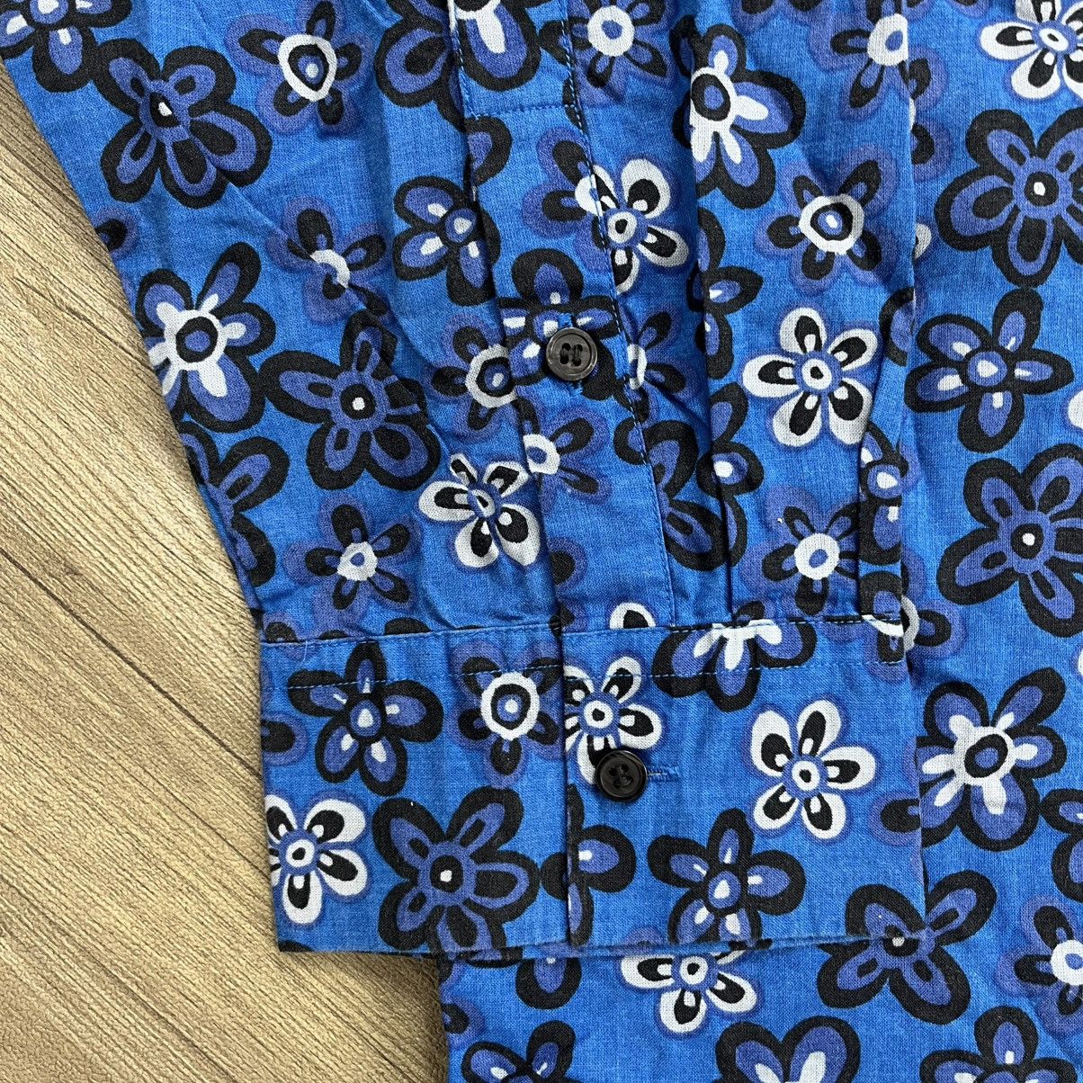 Marni × Uniqlo Marni Uniqlo Floral Oversized Printed Long Shirt Size L Size US L / EU 52-54 / 3 - 7 Thumbnail