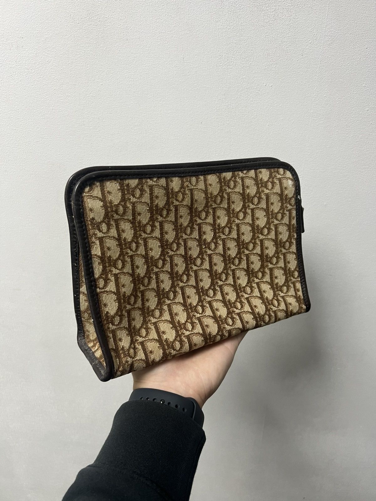 Dior Vintage Brown Monogram Christian Dior Clutch/Bag Size ONE SIZE - 1 Thumbnail
