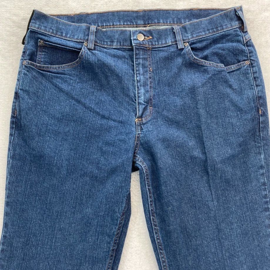 Denime Duluth 40 Grit Jeans Mens 40x30 Slim Fit Straight Leg Blue Denim Stretch Outdoor Workwear Jeans Size US 40 / EU 56 - 2 Thumbnail