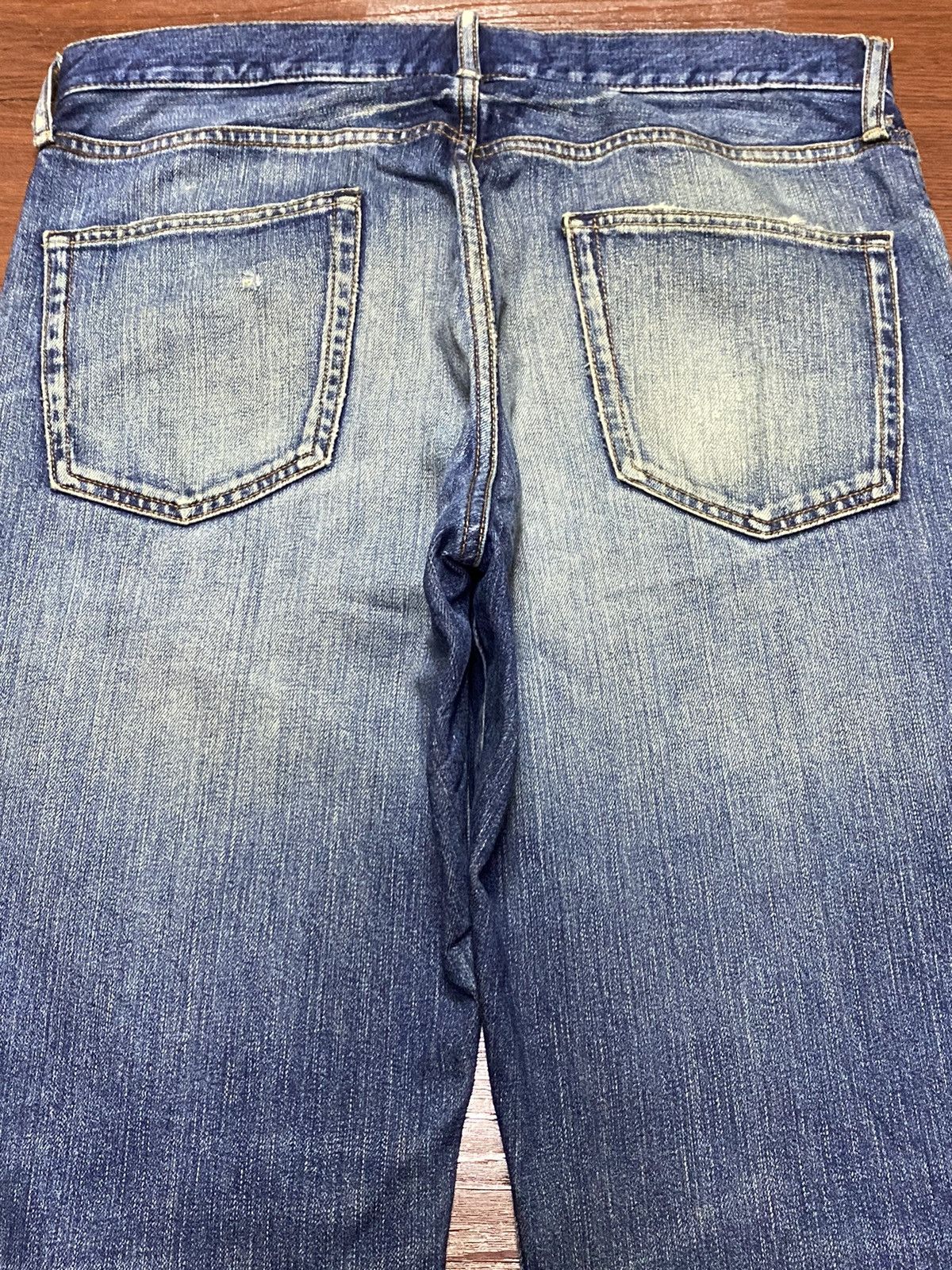 Japanese Brand Vintage Japanese Brands Gu Mud Wash Distressed Loose Jeans Size US 34 / EU 50 - 4 Thumbnail