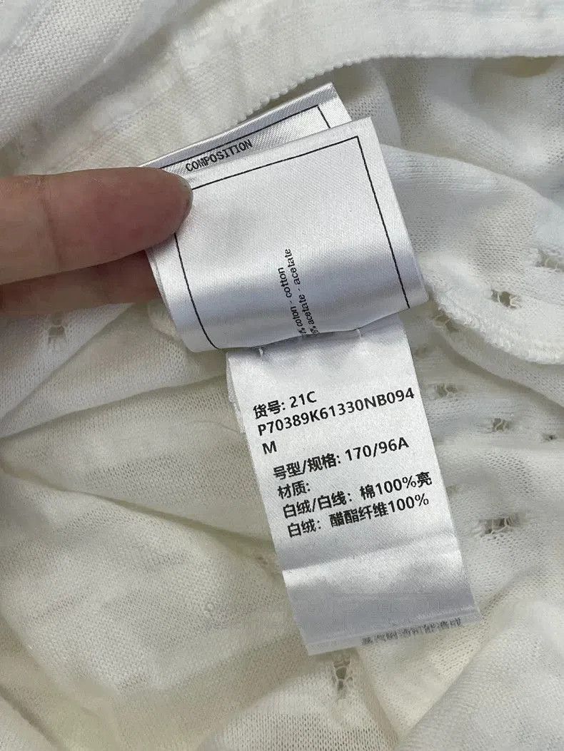 Chanel Chanel 21C White CC Logo Short Sleeve T. Size US M / EU 48-50 / 2 - 7 Thumbnail