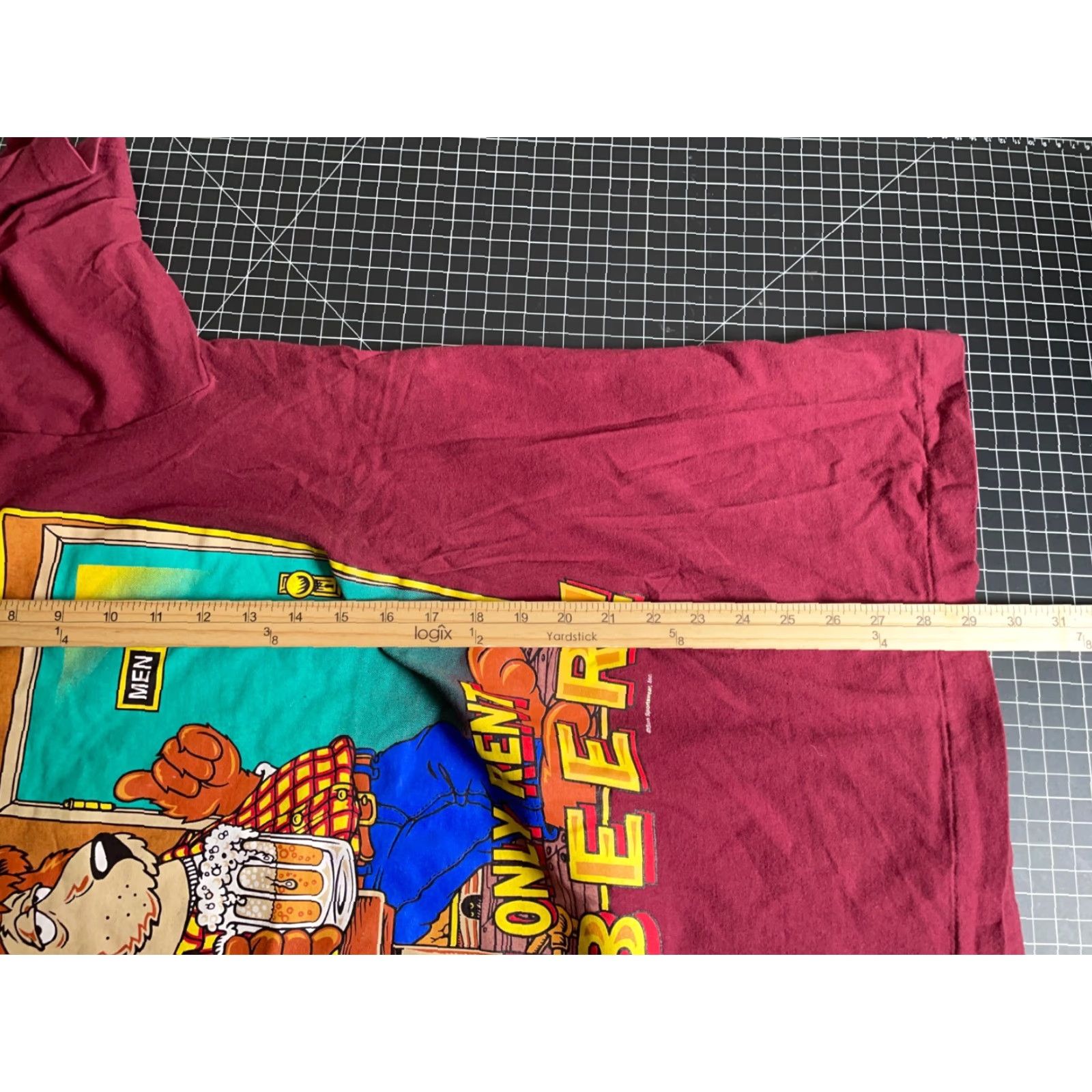 Vintage VINTAGE You Only Rent Beer Shirt Adult Large Dark Red Graphic Print Men’s T-Shirt 2000s Funny Animals Shirt Mens Size US L / EU 52-54 / 3 - 6 Thumbnail