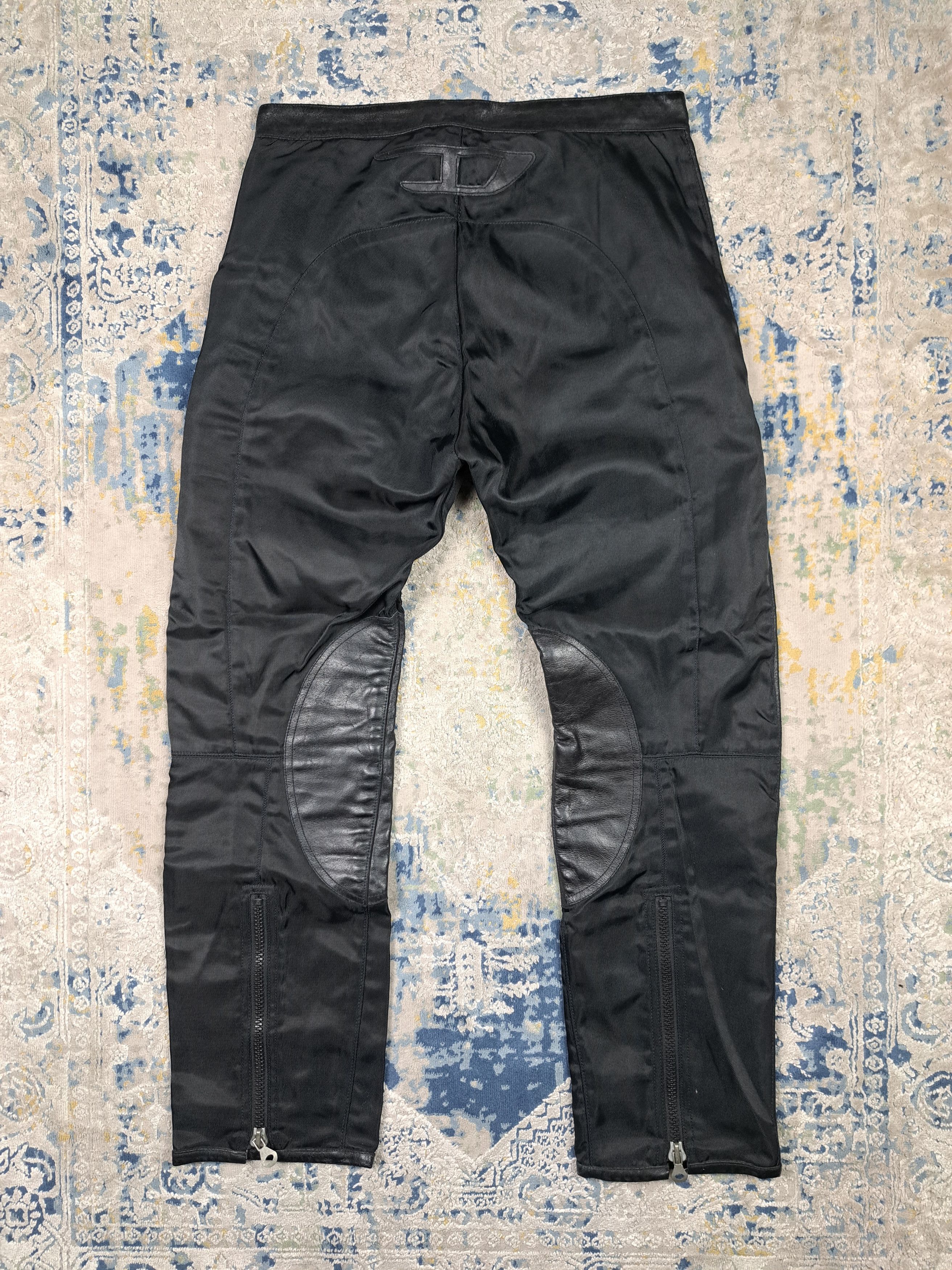 Diesel Very Rare Diesel XHG Leather Details Nylon Pants Avant Garde Size US 32 / EU 48 - 1 Thumbnail