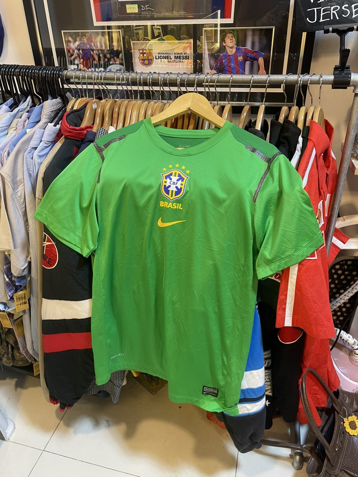 Nike Y2K Brazil Football Team Traning Kit Size US M / EU 48-50 / 2 - 1 Thumbnail